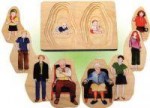 5-lags puslespill familien